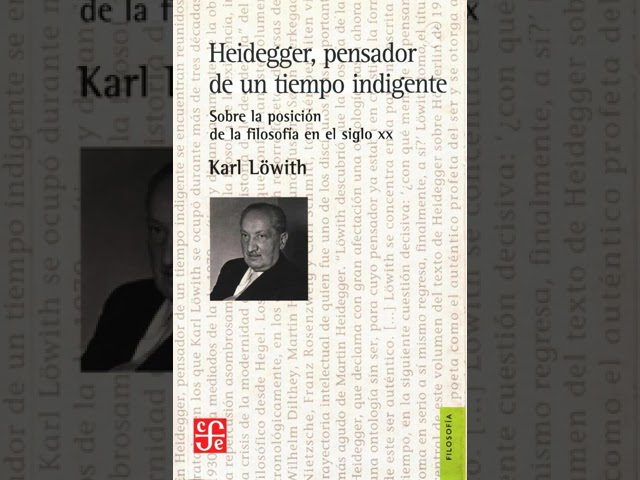 Heidegger pensador de un tiempo indigente Sobre la posición de la filosofía en el siglo XX