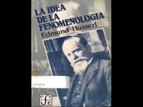 La idea de la fenomenología cinco lecciones