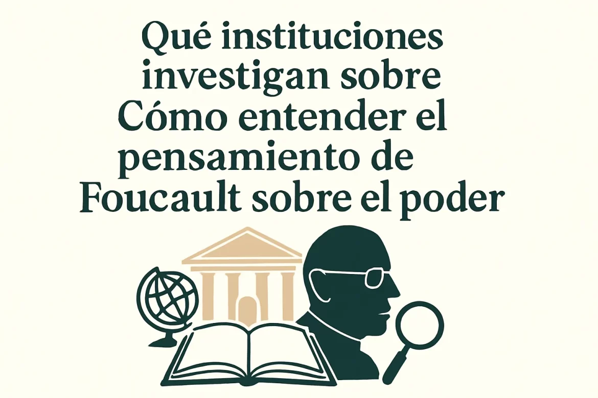 qué instituciones investigan sobre Cómo entender el pensamiento de Foucault sobre el poder