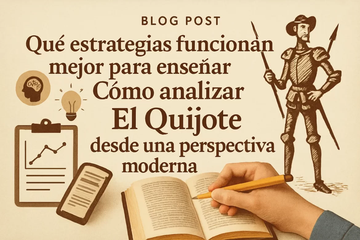 qué estrategias funcionan mejor para enseñar Cómo analizar El Quijote desde una perspectiva moderna