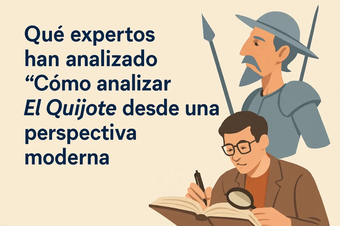 qué expertos han analizado Cómo analizar El Quijote desde una perspectiva moderna