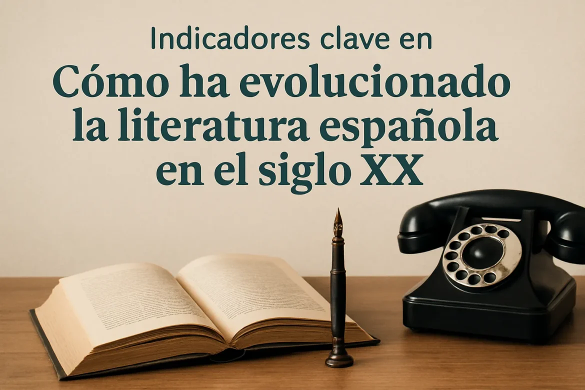 indicadores clave en Cómo ha evolucionado la literatura española en el siglo XX