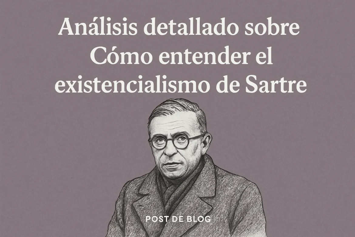 análisis detallado sobre Cómo entender el existencialismo de Sartre