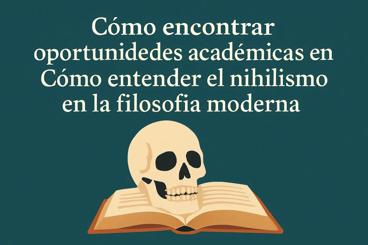 cómo encontrar oportunidades académicas en Cómo entender el nihilismo en la filosofía moderna