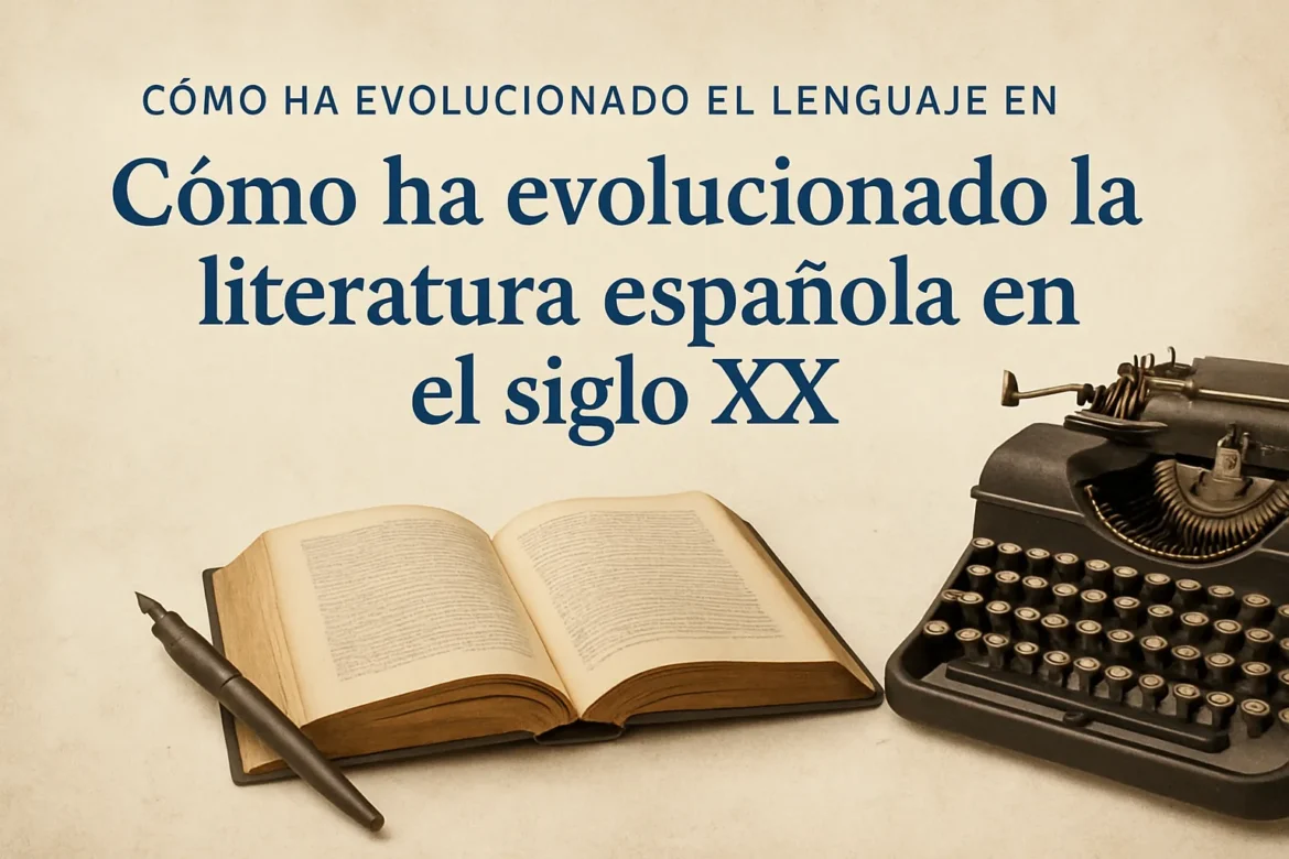 cómo ha evolucionado el lenguaje en Cómo ha evolucionado la literatura española en el siglo XX
