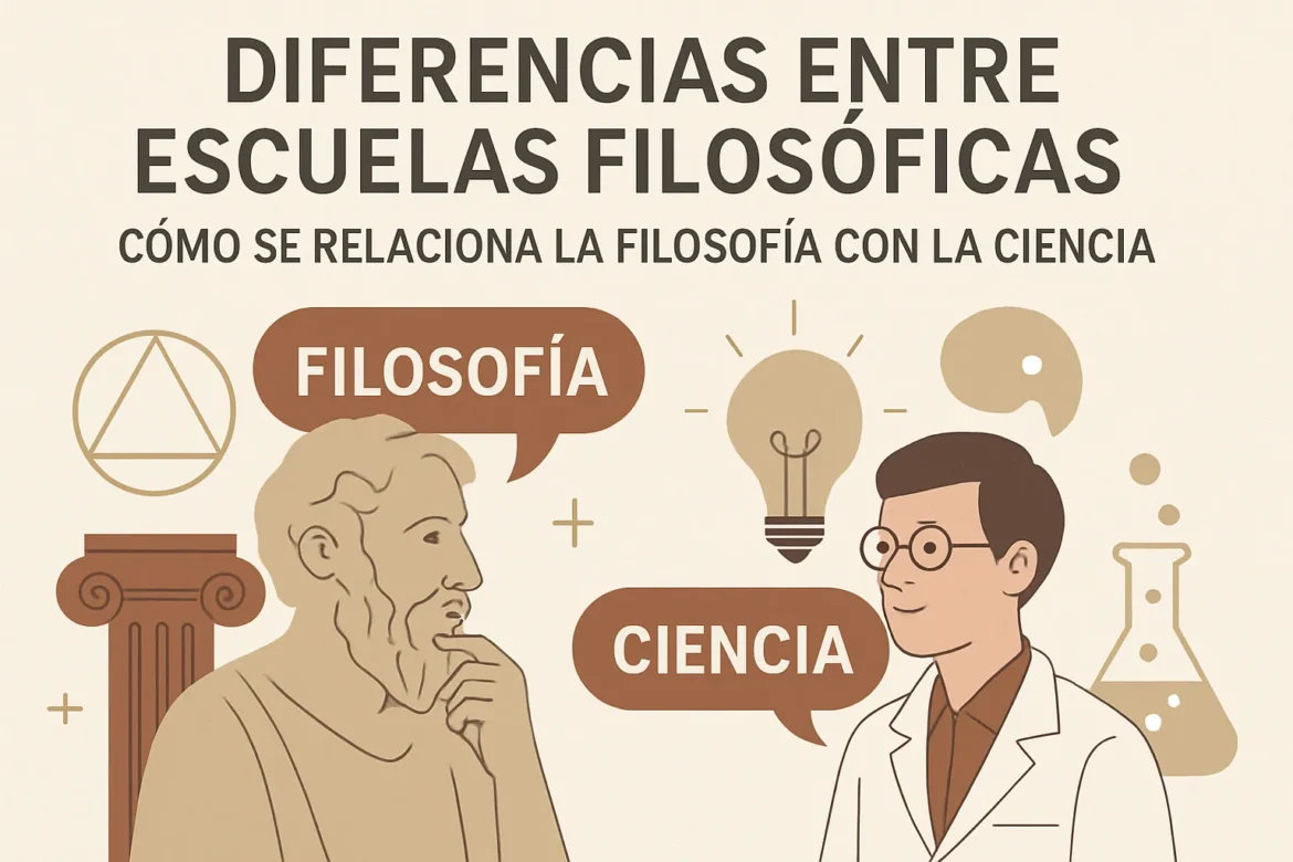 diferencias entre escuelas filosóficas Cómo se relaciona la filosofía con la ciencia