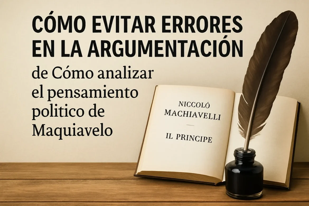 como-evitar-errores-en-la-argumentacion-de-Como-analizar-el-pensamiento-politico-de-Maquiavelo | CTB News cómo evitar errores en la argumentación de Cómo analizar el pensamiento político de Maquiavelo