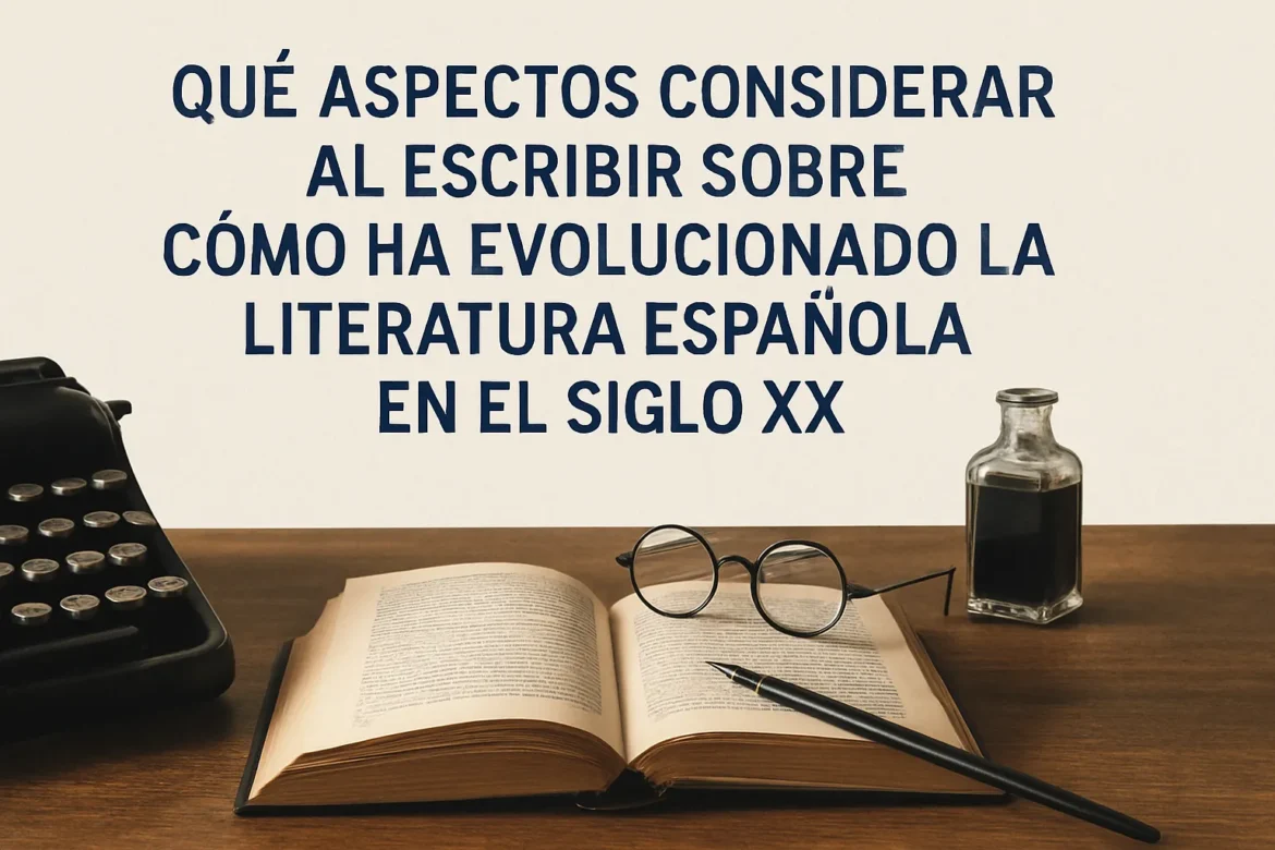 que-aspectos-considerar-al-escribir-sobre-Como-ha-evolucionado-la-literatura-espanola-en-el-siglo-XX | CTB News qué aspectos considerar al escribir sobre Cómo ha evolucionado la literatura española en el siglo XX