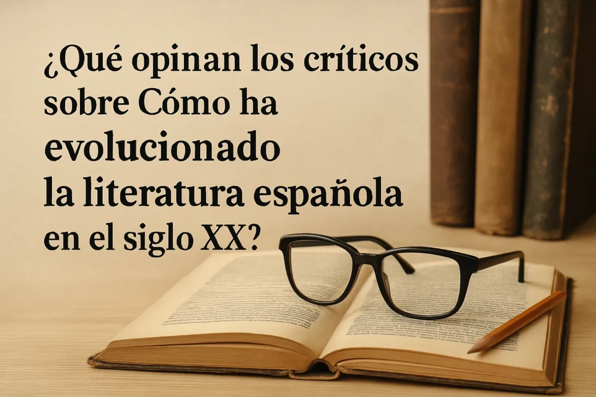 qué opinan los críticos sobre Cómo ha evolucionado la literatura española en el siglo XX