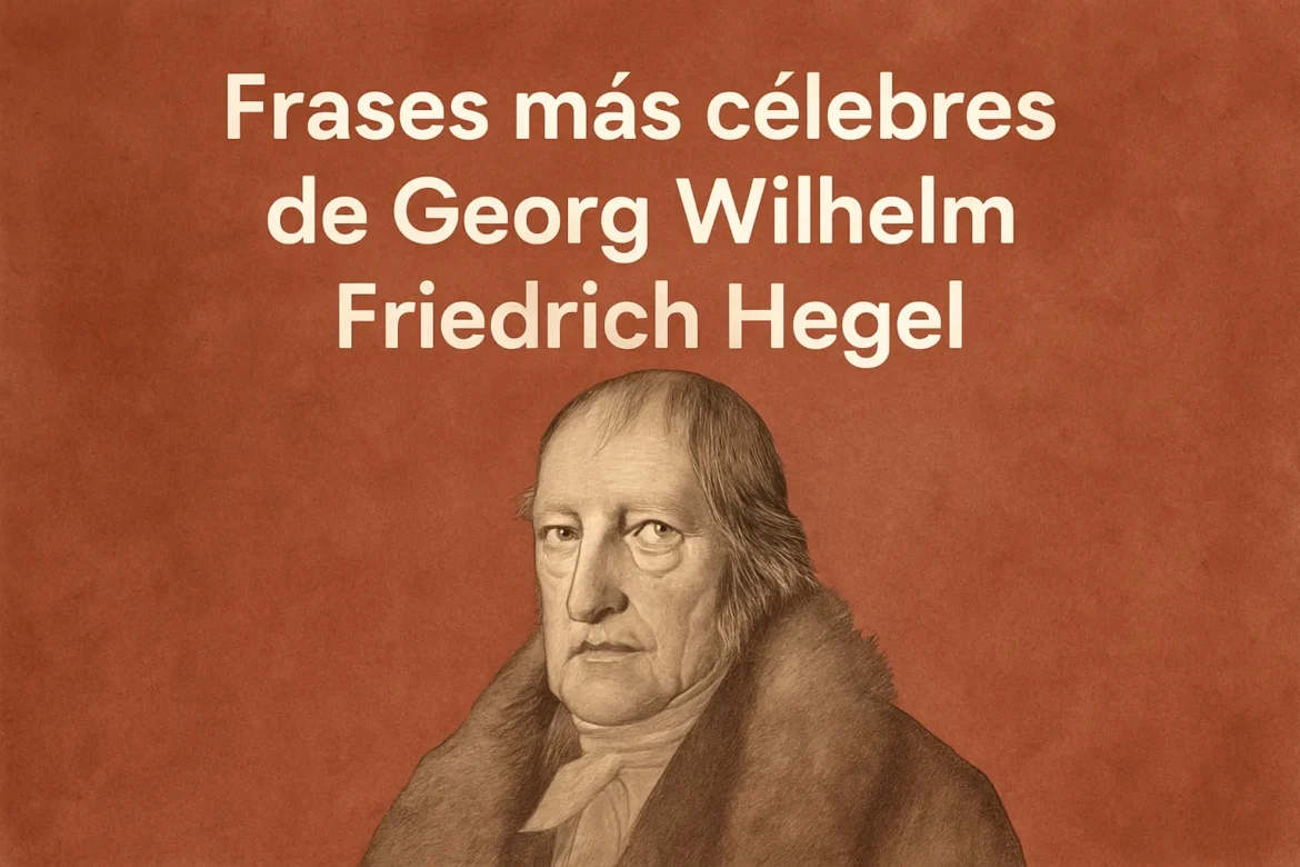 frases más célebres de Georg Wilhelm Friedrich Hegel
