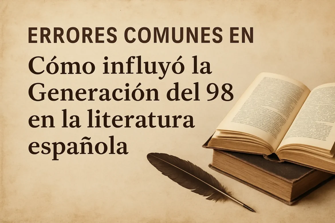 errores-comunes-en-Como-influyo-la-Generacion-del-98-en-la-literatura-espanola | CTB News errores comunes en Cómo influyó la Generación del 98 en la literatura española