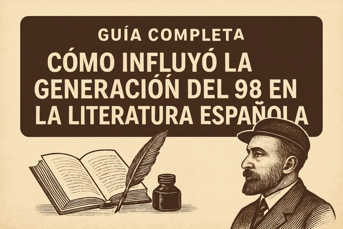 guía completa de Cómo influyó la Generación del 98 en la literatura española