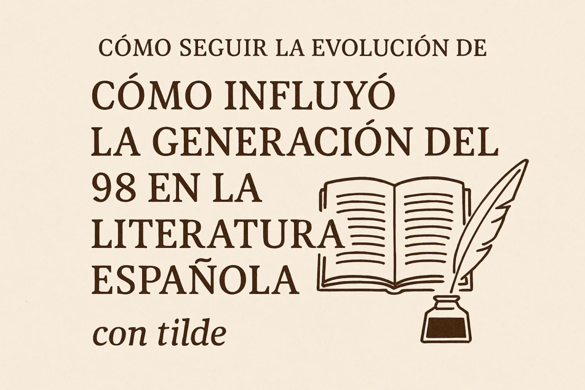 cómo seguir la evolución de Cómo influyó la Generación del 98 en la literatura española