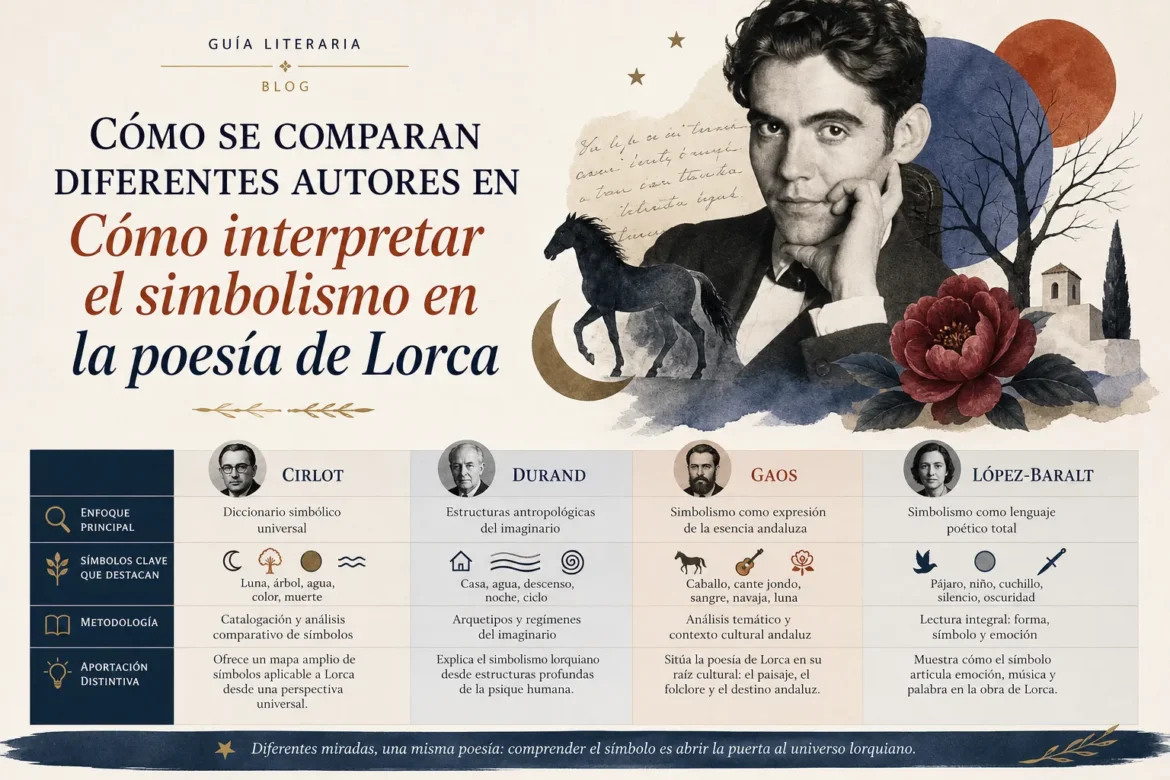 cómo se comparan diferentes autores en Cómo interpretar el simbolismo en la poesía de Lorca