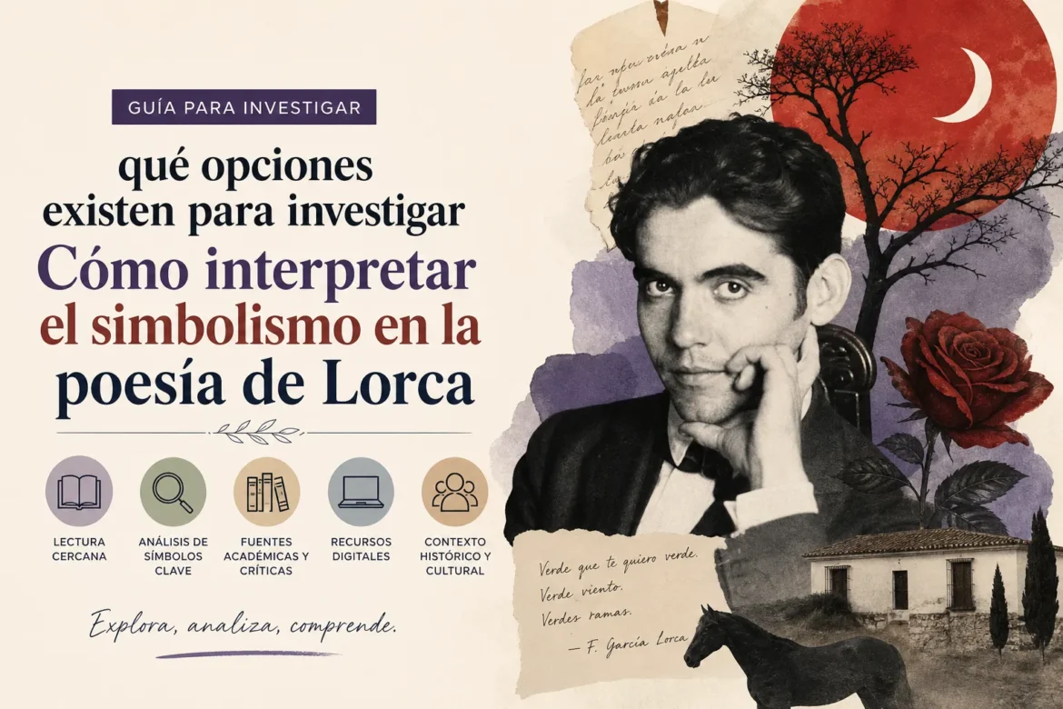 qué opciones existen para investigar Cómo interpretar el simbolismo en la poesía de Lorca