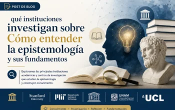 qué instituciones investigan sobre Cómo entender la epistemología y sus fundamentos