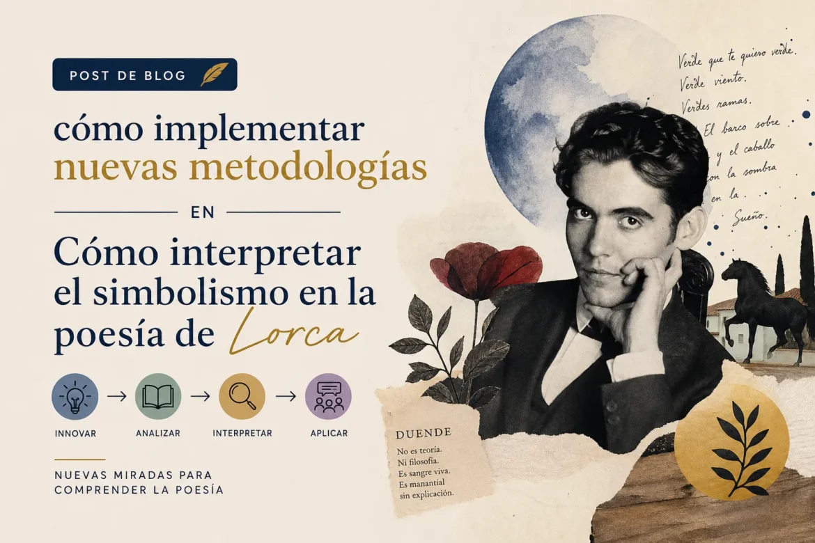 cómo implementar nuevas metodologías en Cómo interpretar el simbolismo en la poesía de Lorca