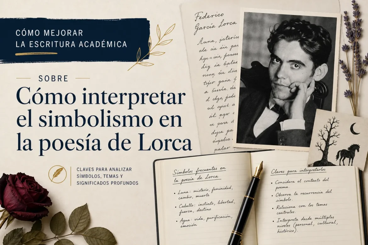 cómo mejorar la escritura académica sobre Cómo interpretar el simbolismo en la poesía de Lorca