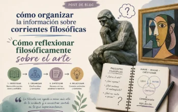 cómo organizar la información sobre corrientes filosóficas Cómo reflexionar filosóficamente sobre el arte