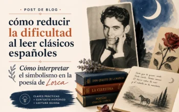 cómo reducir la dificultad al leer clásicos españoles Cómo interpretar el simbolismo en la poesía de Lorca