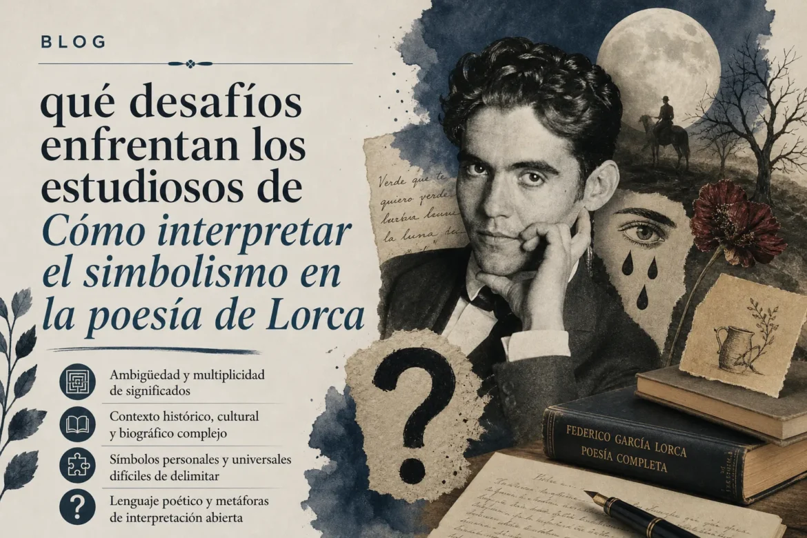 qué desafíos enfrentan los estudiosos de Cómo interpretar el simbolismo en la poesía de Lorca