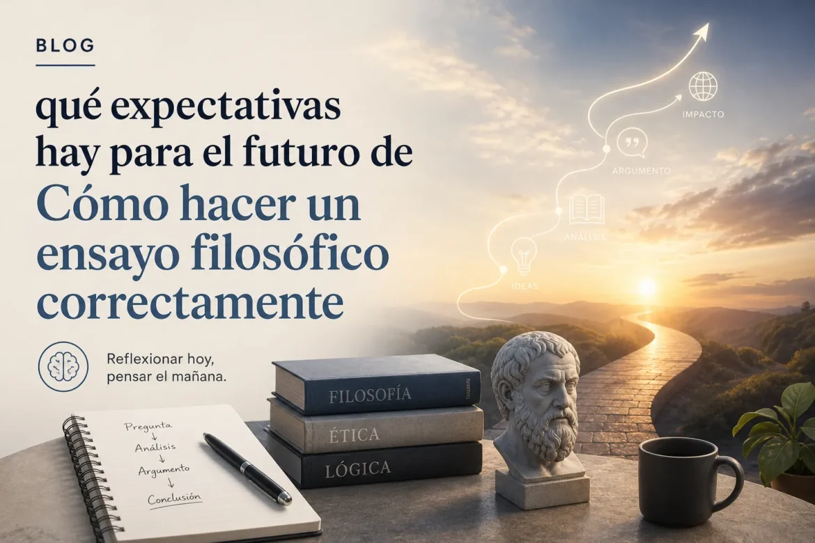 qué expectativas hay para el futuro de Cómo hacer un ensayo filosófico correctamente