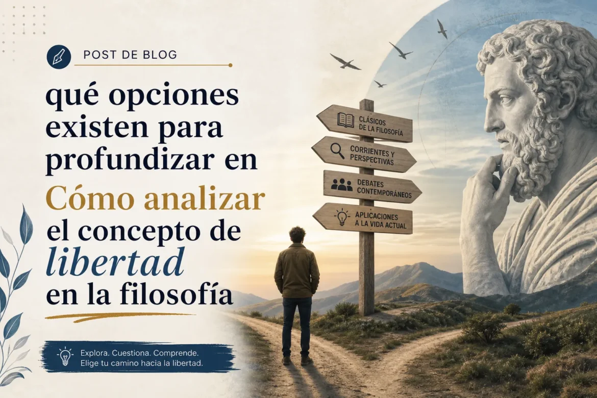 qué opciones existen para profundizar en Cómo analizar el concepto de libertad en la filosofía