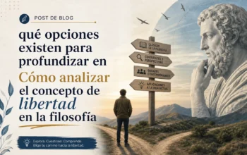 qué opciones existen para profundizar en Cómo analizar el concepto de libertad en la filosofía